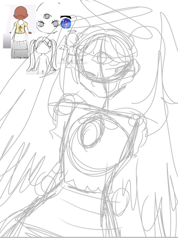messy sketch ($3)